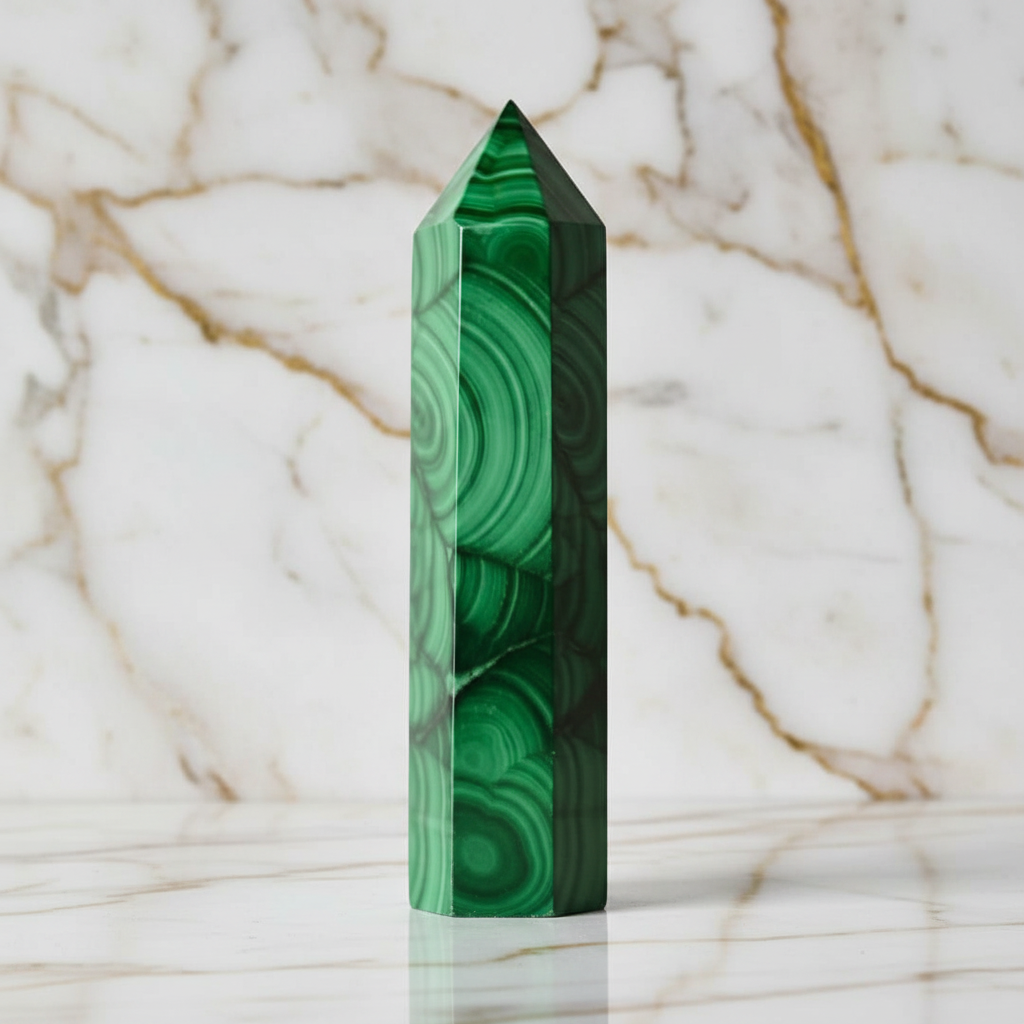 Malachit-Obelisk Marmor 3