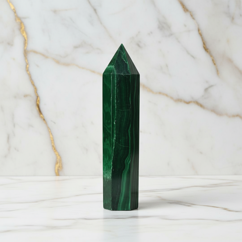 Malachit-Obelisk Marmor 3