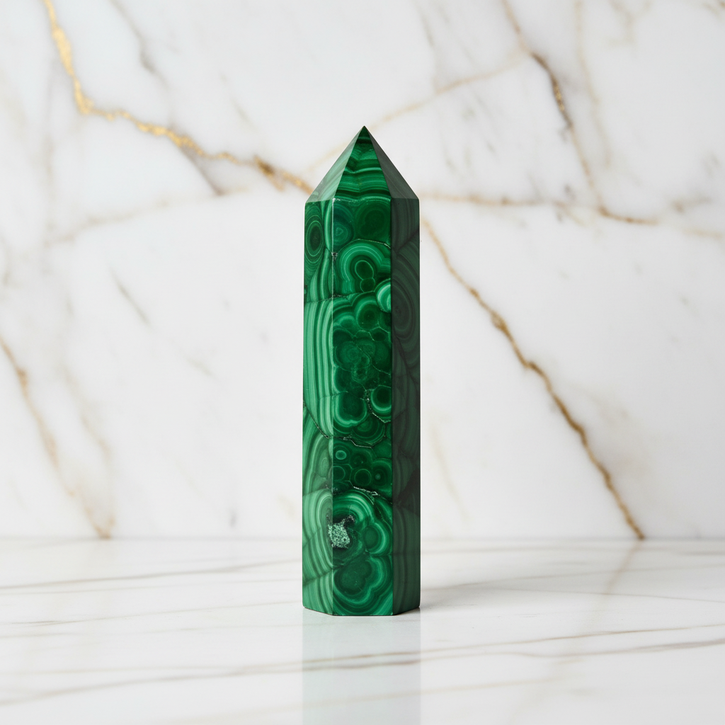 Malachit-Obelisk Marmor 5