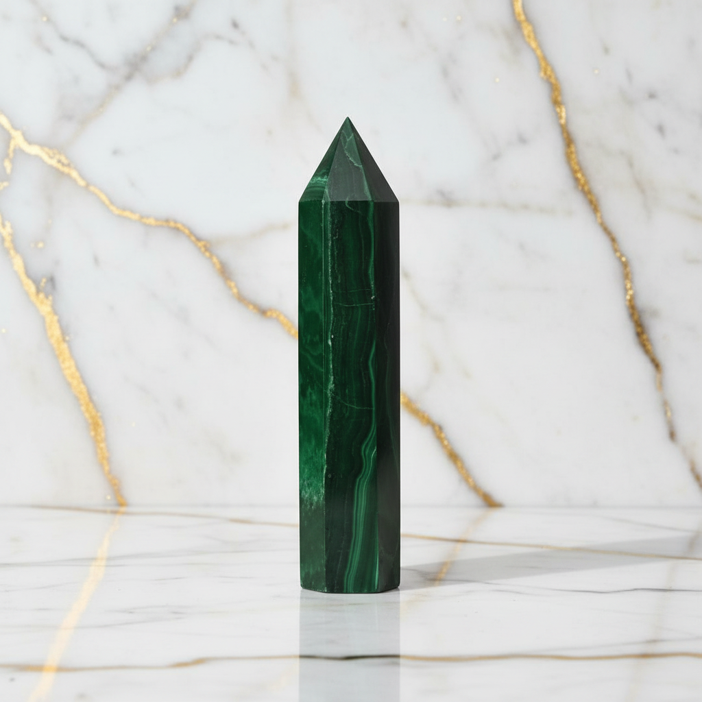 Malachit-Obelisk Marmor 5