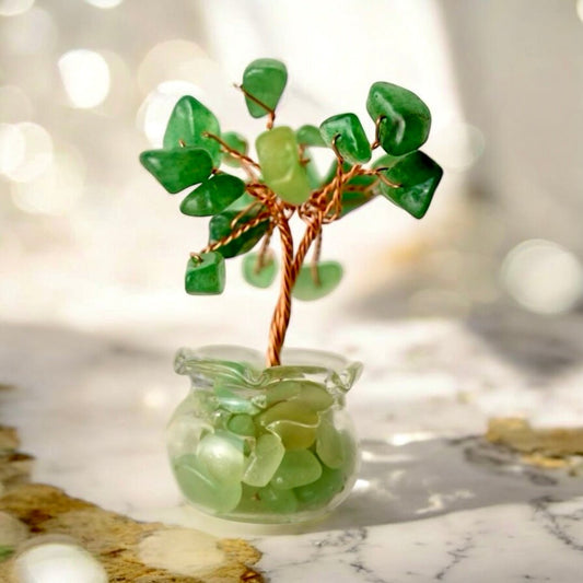 Mini Aventurin Baum in Topf - CrystalScents