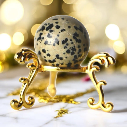 Mini Dalmatiner Jaspis Kugel - CrystalScents