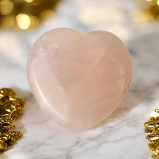 Mini Rosenquarz Herz - CrystalScents