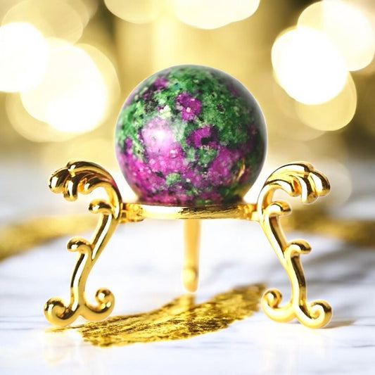 Mini Rubin Zoisit Kugel - CrystalScents