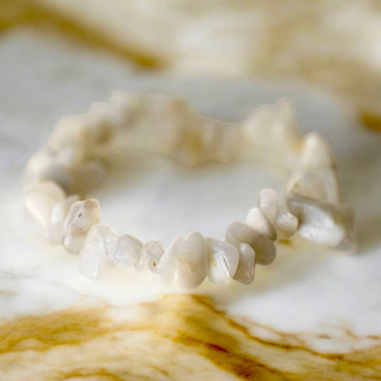Mondstein Splitterarmband - CrystalScents