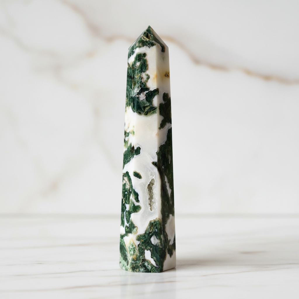 Moosachat-Obelisk Marmor 4
