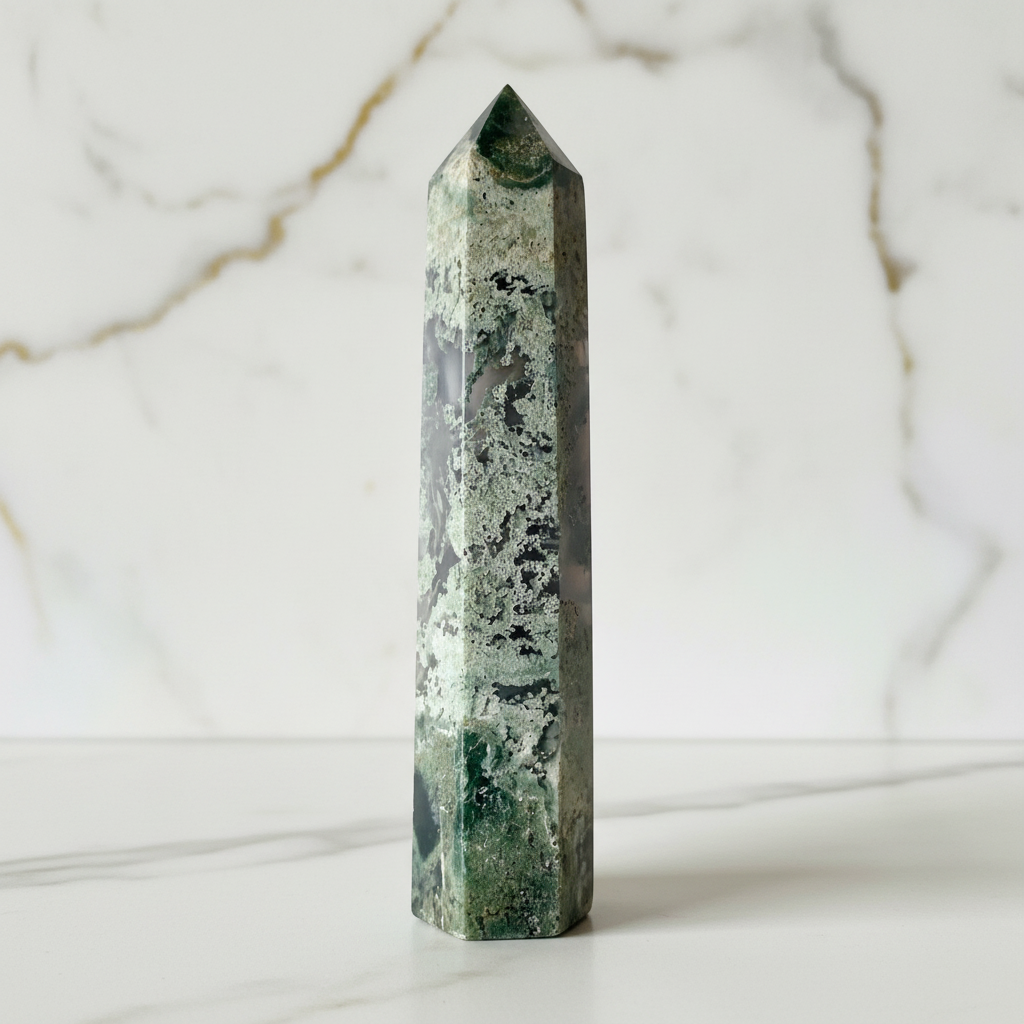 Moosachat-Obelisk Marmor 5