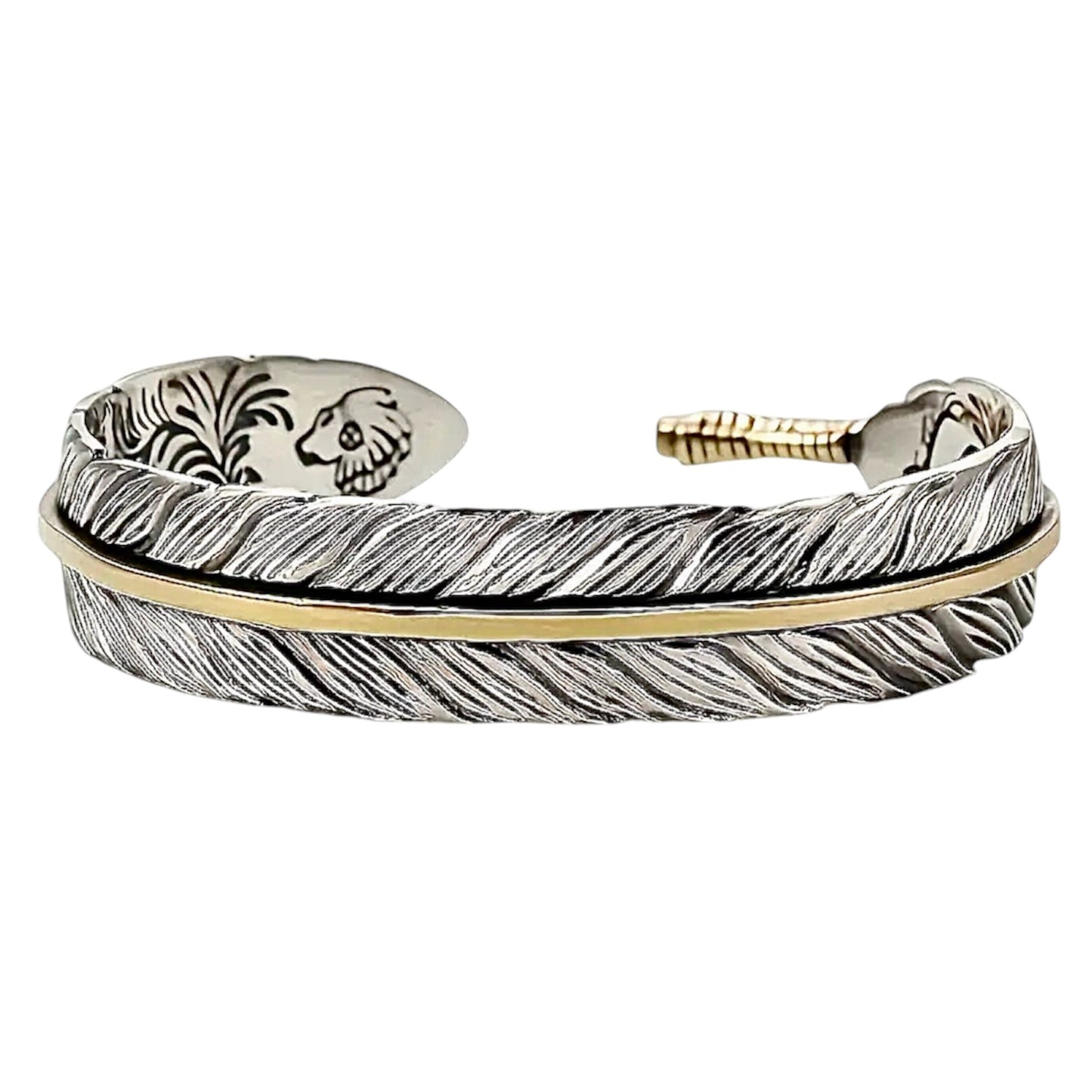 Offenes Armband „Feder“ - CrystalScents