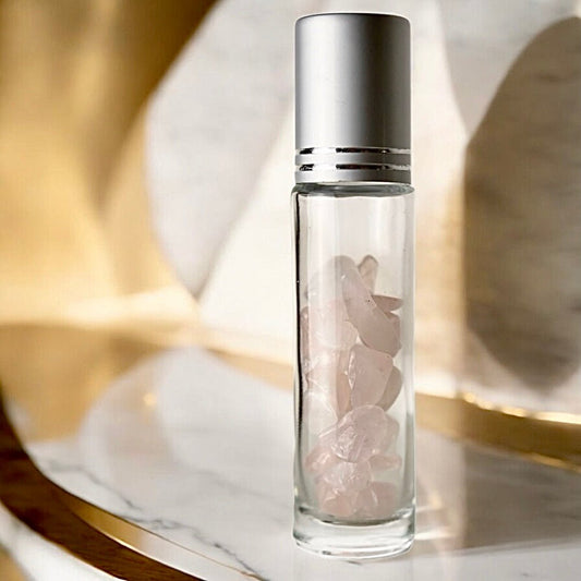 Ölroller Rosenquarz - CrystalScents