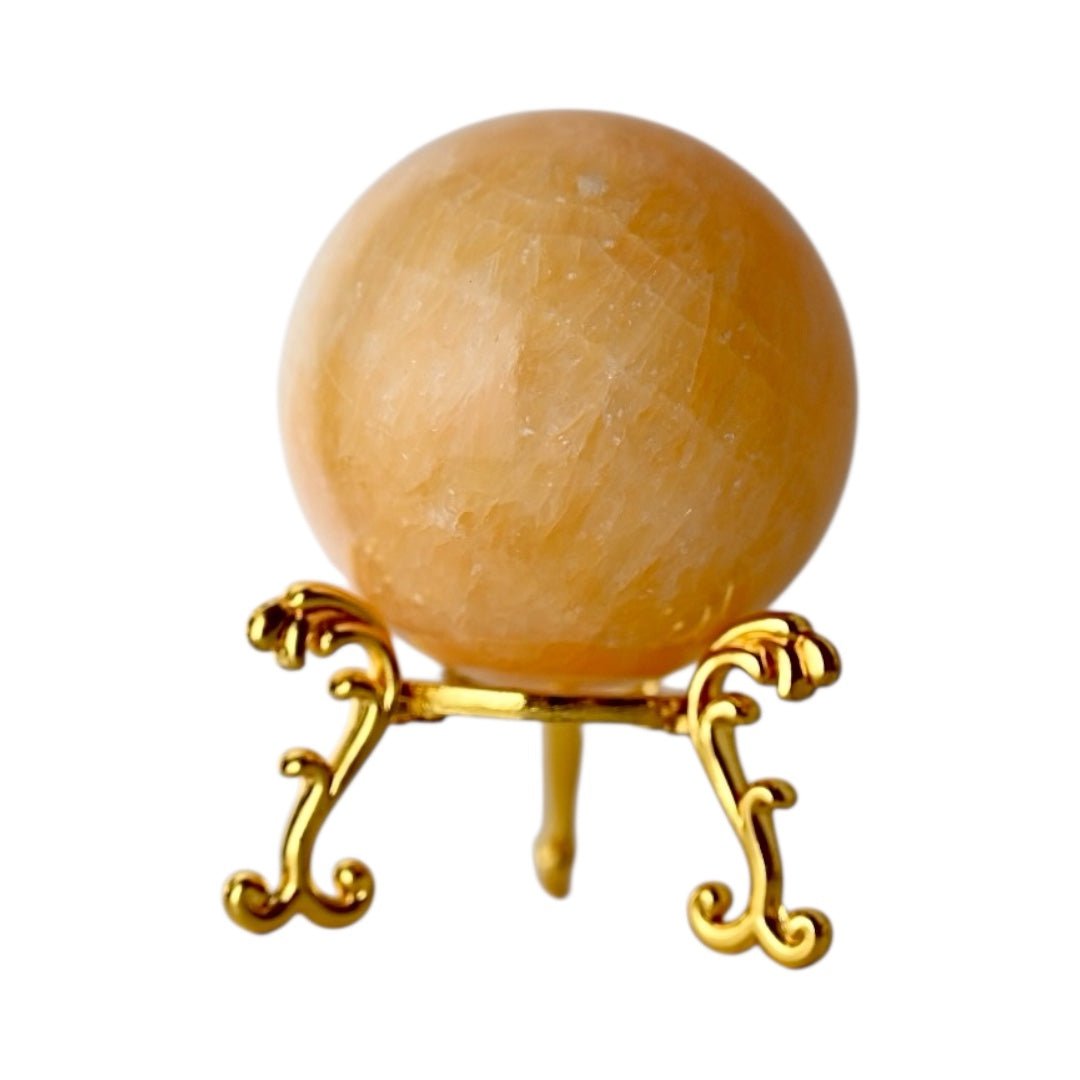 Orange Calcit Kugel - CrystalScents