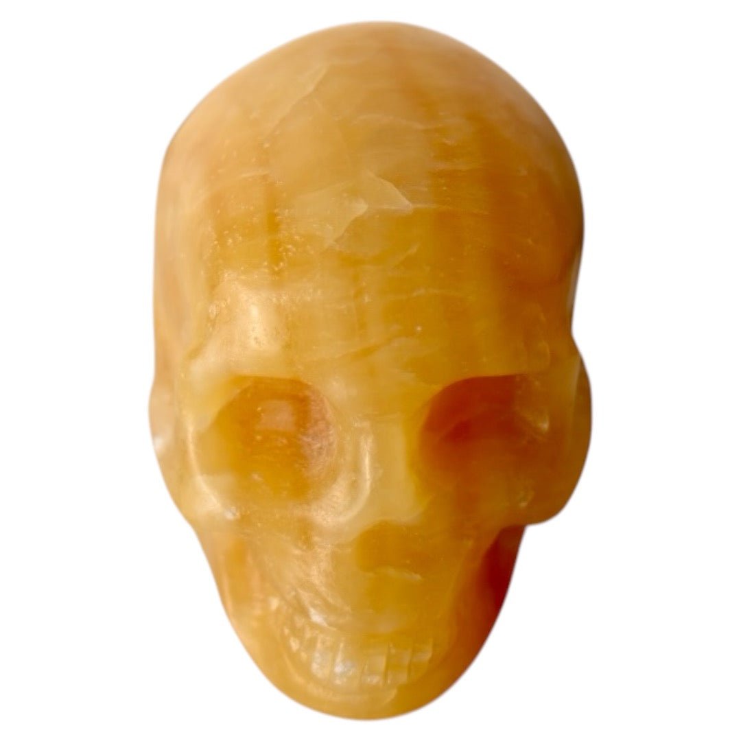 Oranger Calcit Totenkopf - CrystalScents