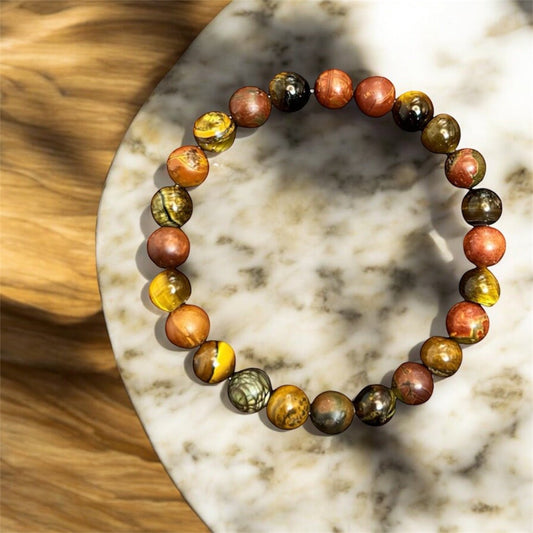Perlen - Armband aus Tigerauge für Schutz und Entspannung - CrystalScents