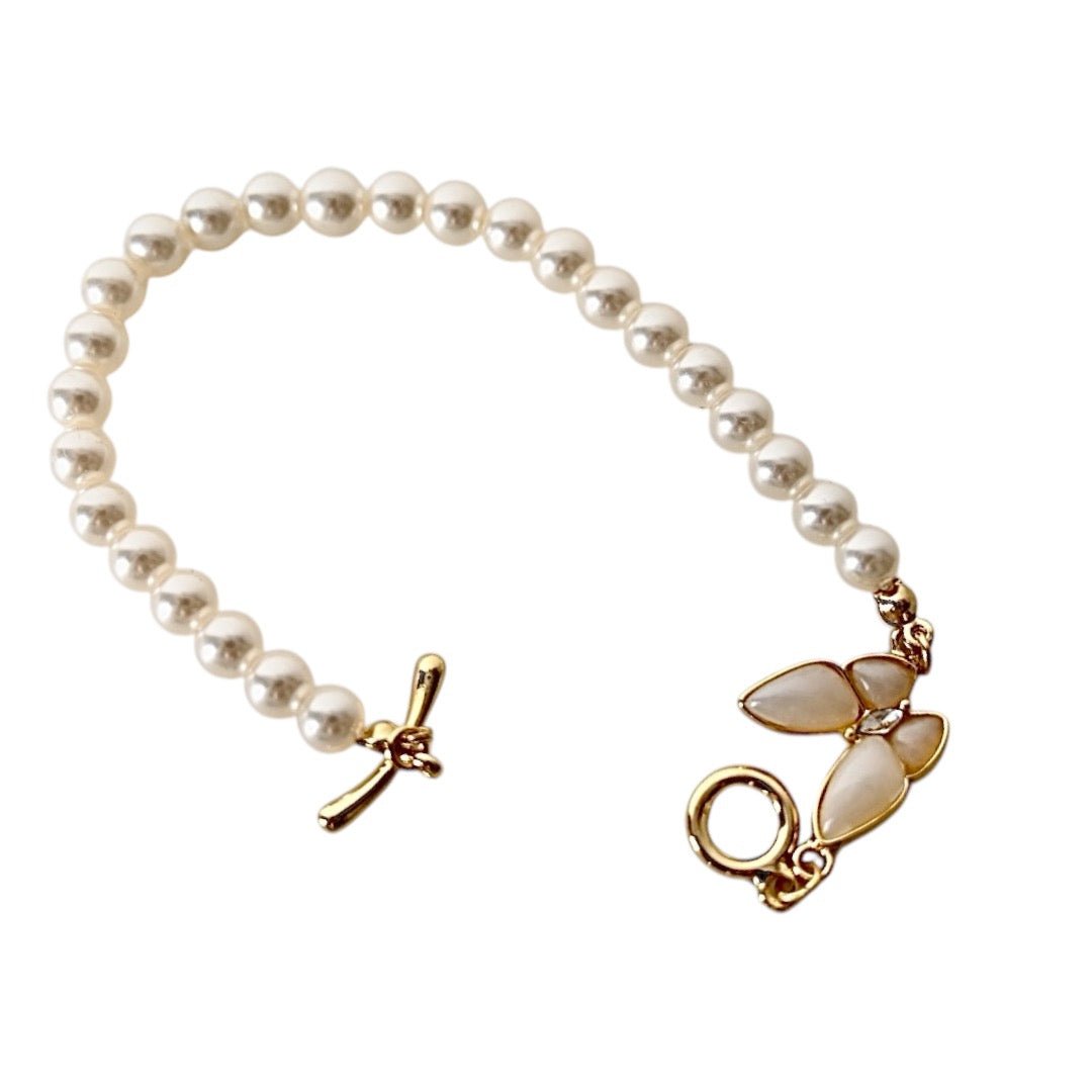 Perlenarmband mit Schmetterling - CrystalScents