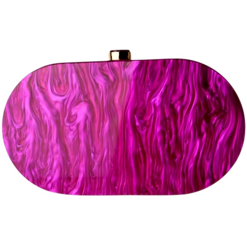 Pinke Perlmutt Clutch - CrystalScents