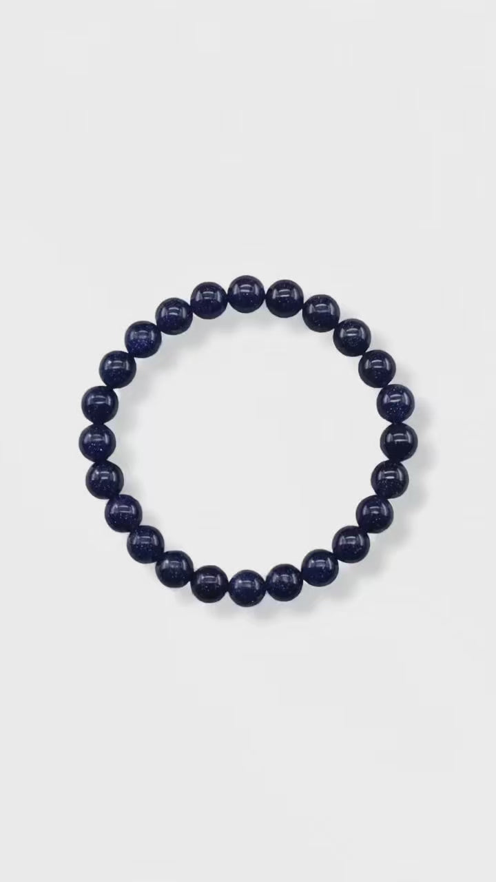 Blaufluss Kugelarmband - Glitzernder Nachthimmel