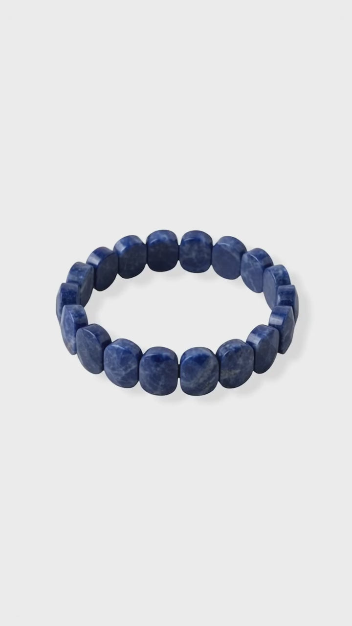 Lapislazuli Facettenarmband – Faszination & Eleganz