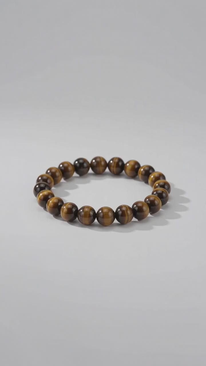 Tigerauge Kugelarmband – für Mut und Ausdauer