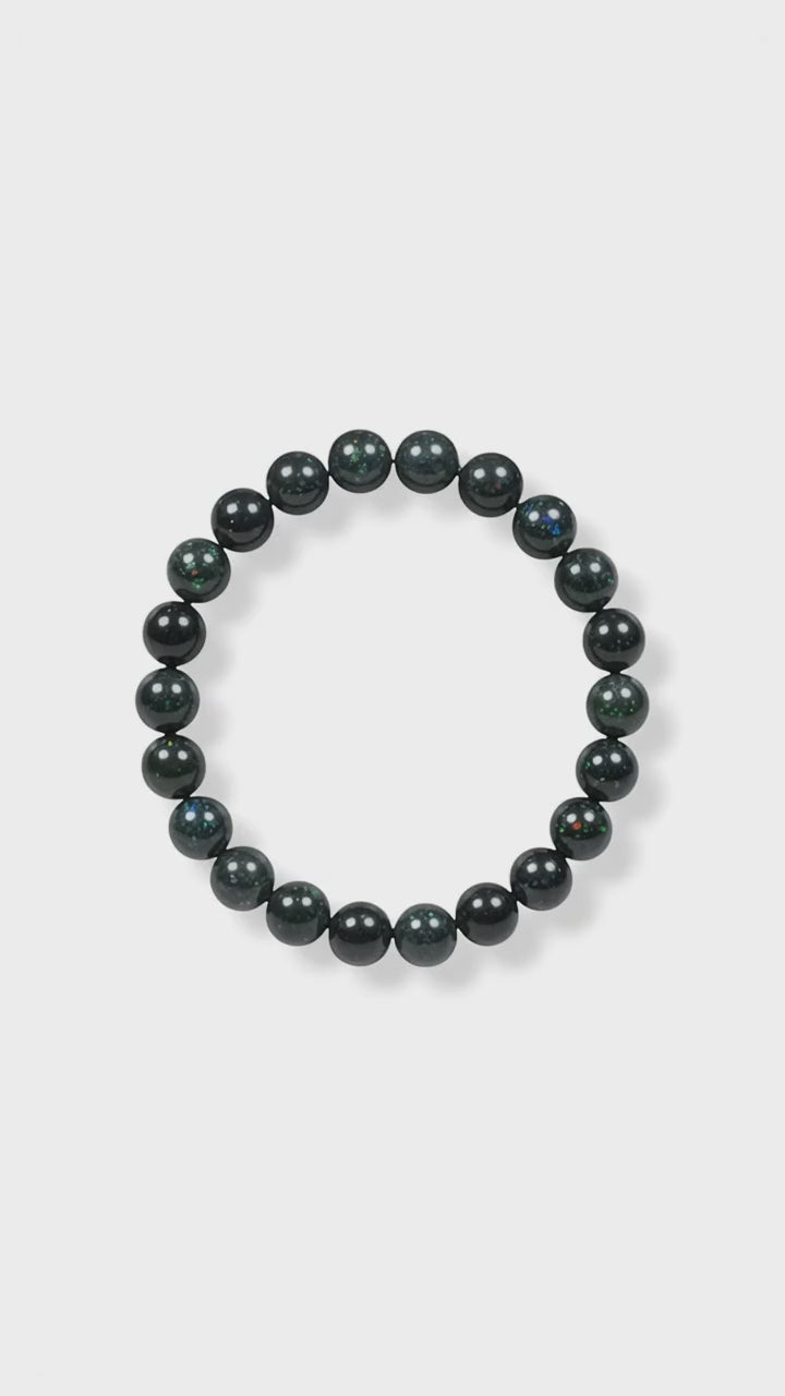 Schwarzes Opal Kugelarmband – Energie & Seltenheit