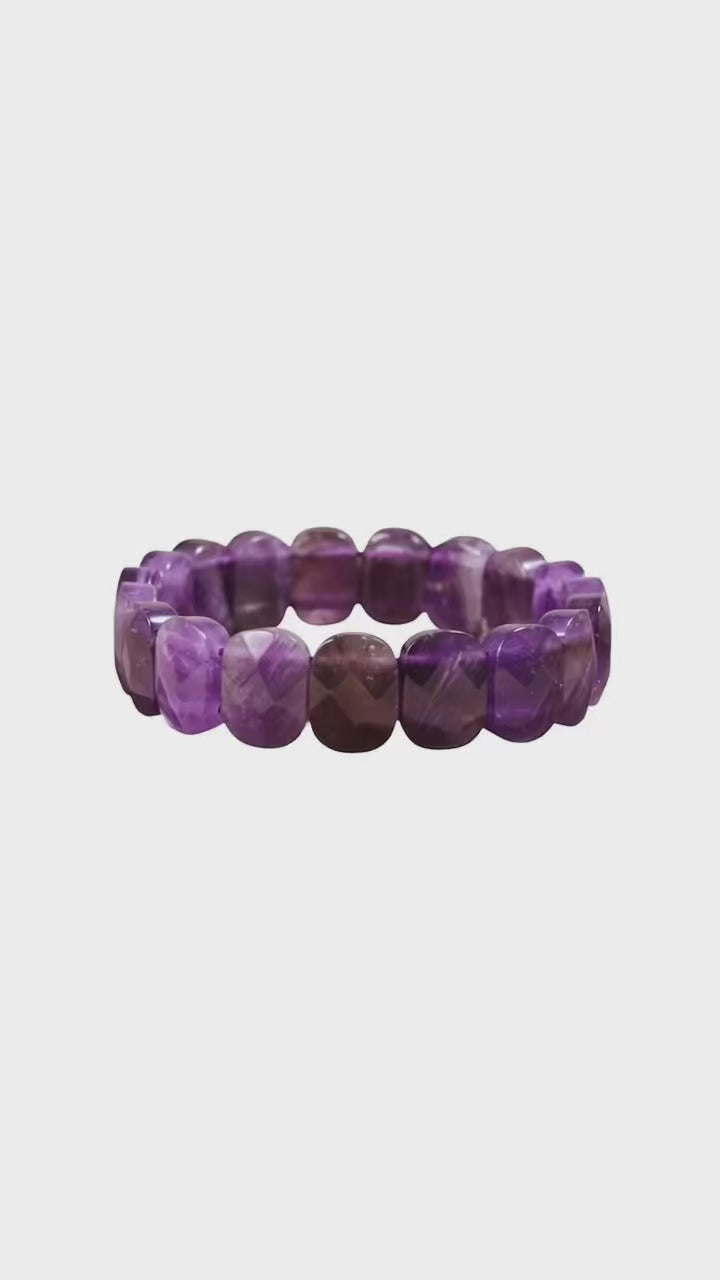 Amethyst Facettenarmband – Ruhe, Entspannung & Geschenk