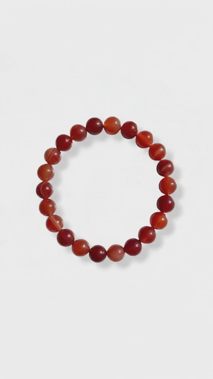 Karneol Kugelarmband – Lebensfreude & innere Stärke