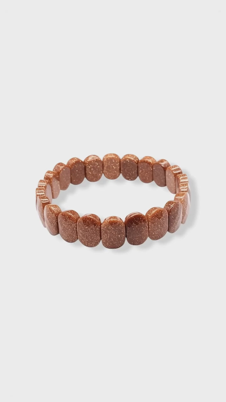 Goldfluss Armband – Facettiertes Funkeln