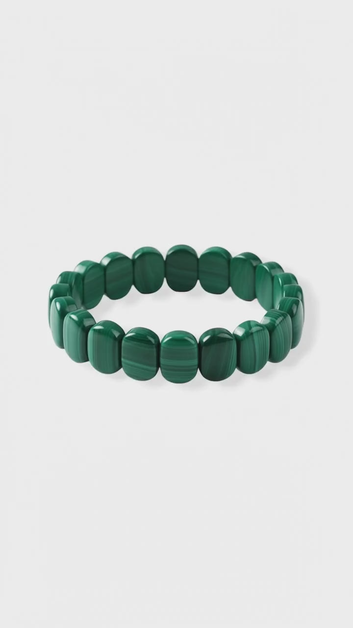Malachit Armband - Lebendige Optik