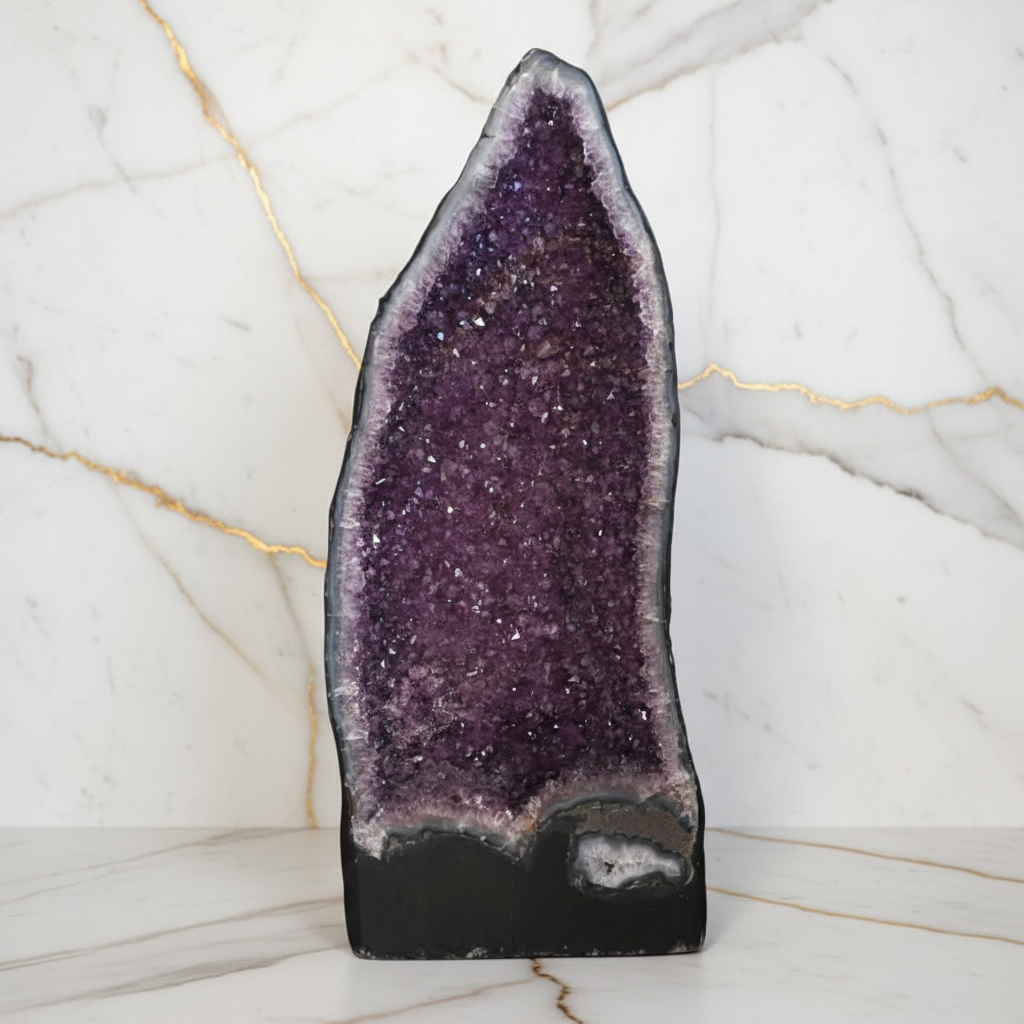 Riesige Amethystdruse Marmor 5