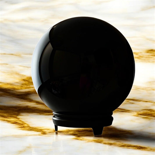 Riesige Obsidian Kugel - CrystalScents