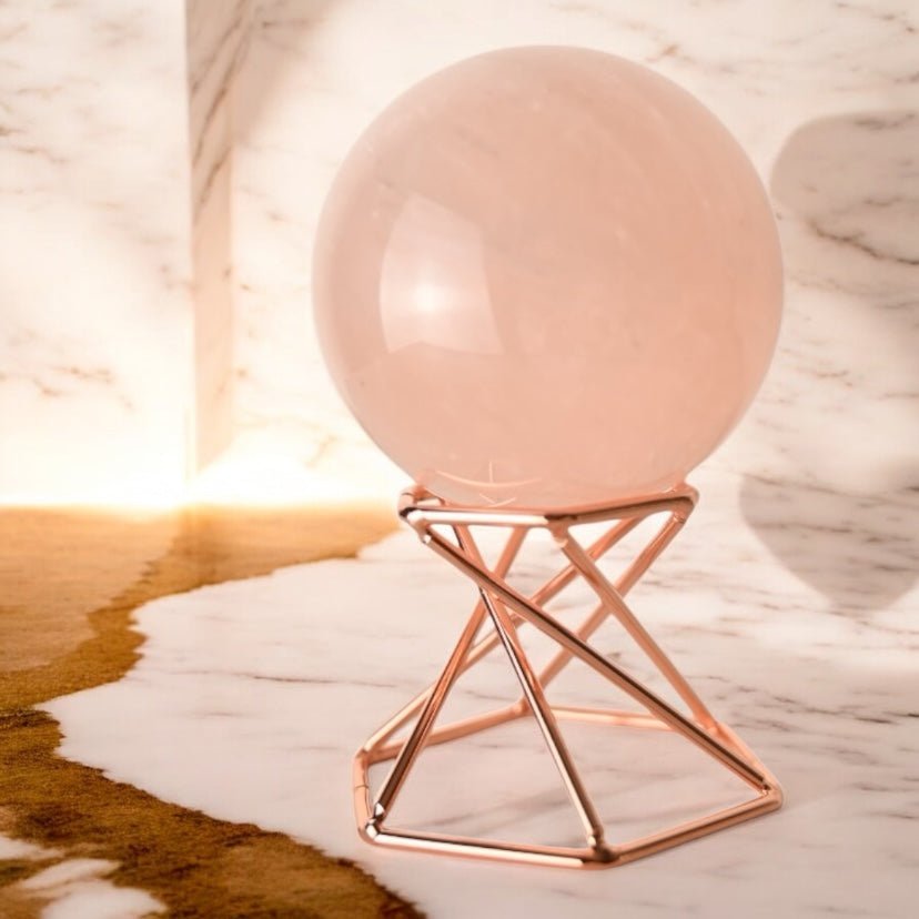 Roségoldener Kugelständer 2 in 1 - CrystalScents