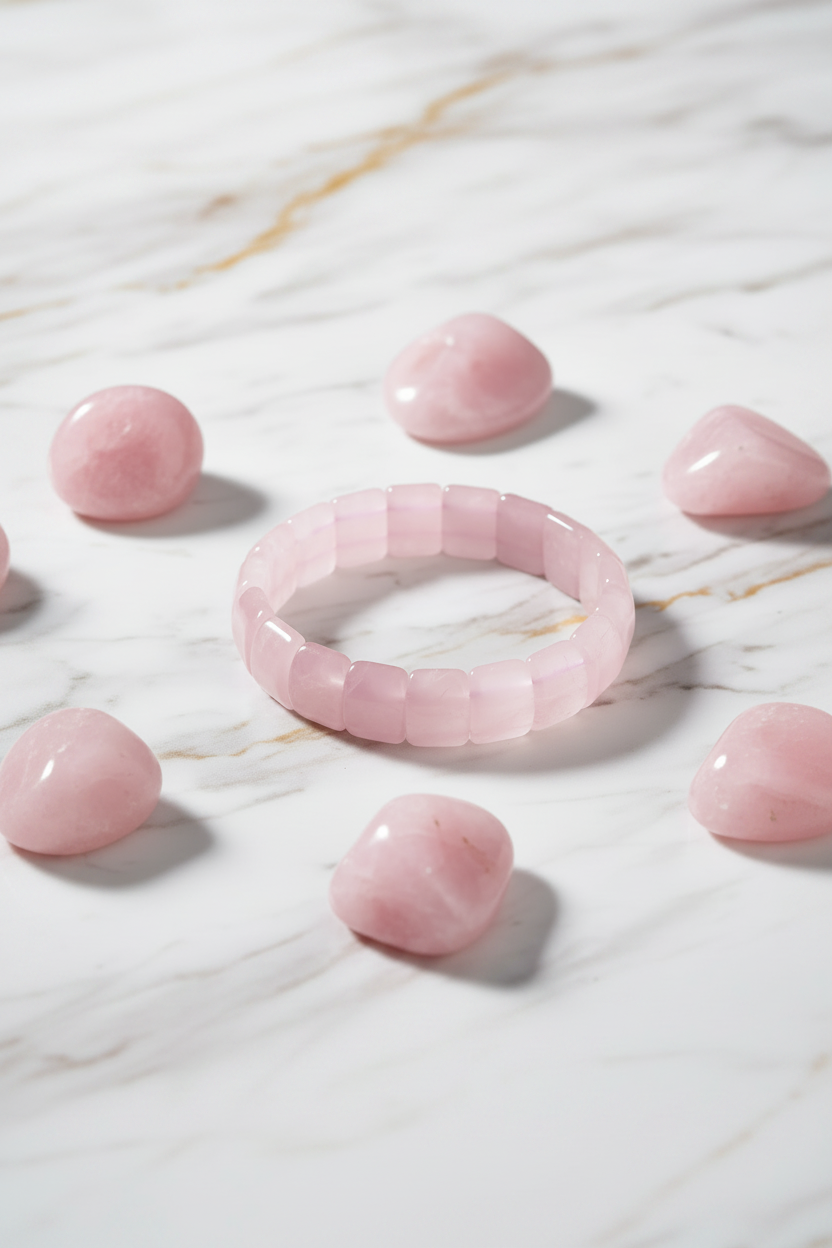 Rosenquarz Armband