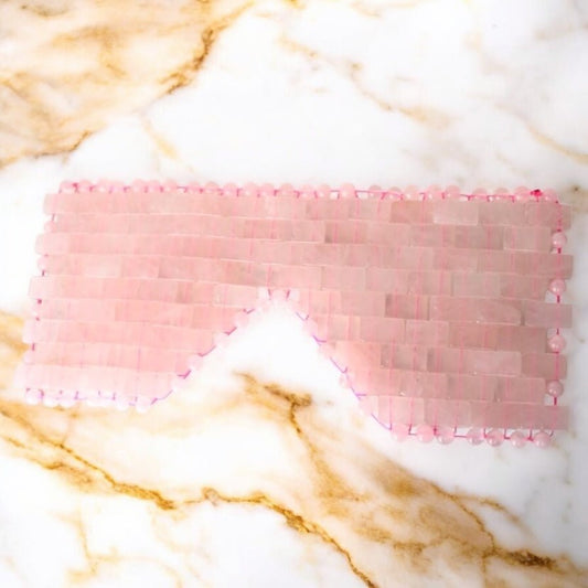 Rosenquarz Gesichts - Maske - CrystalScents