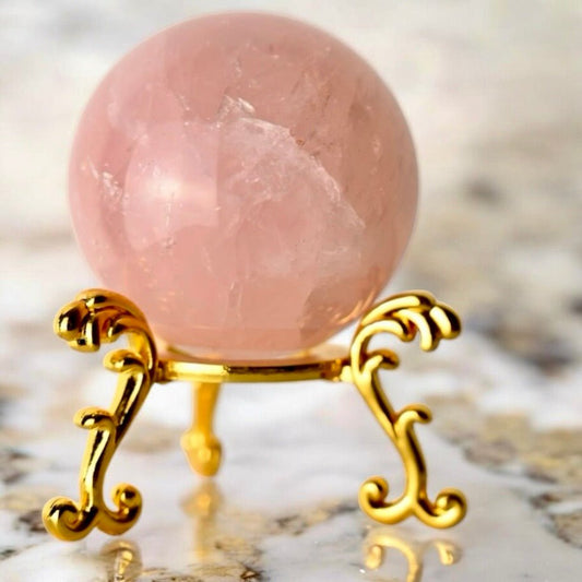 Rosenquarz Kugel - CrystalScents