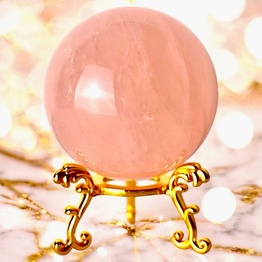 Rosenquarz Kugel - CrystalScents