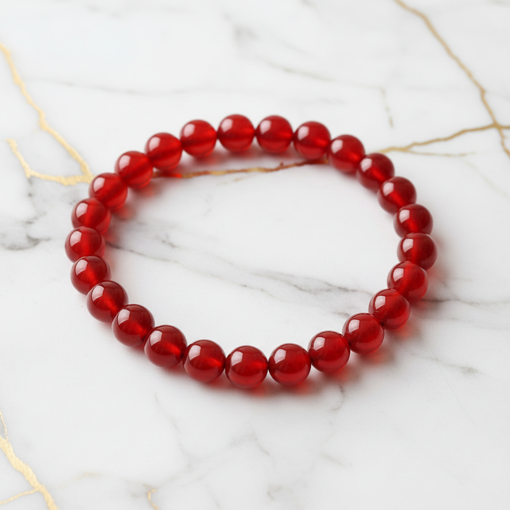 Rotes Achat-Armband 4
