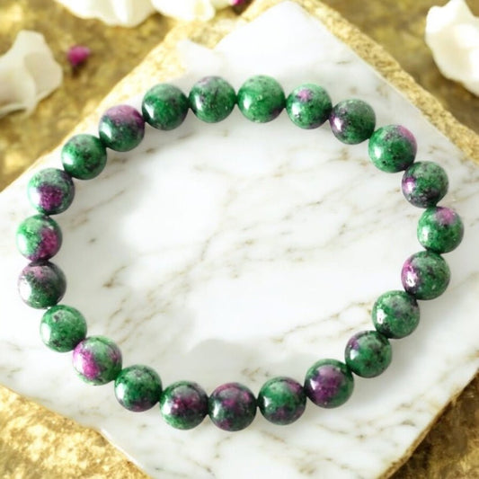 Rubin Zoisit Armband - CrystalScents