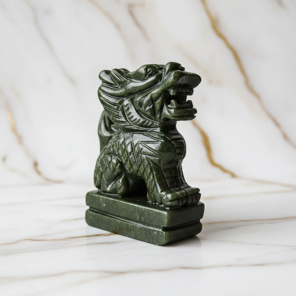 Serpentin Drache Marmor 1