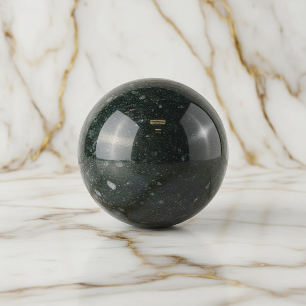 Serpentin Kugel Marmor 4