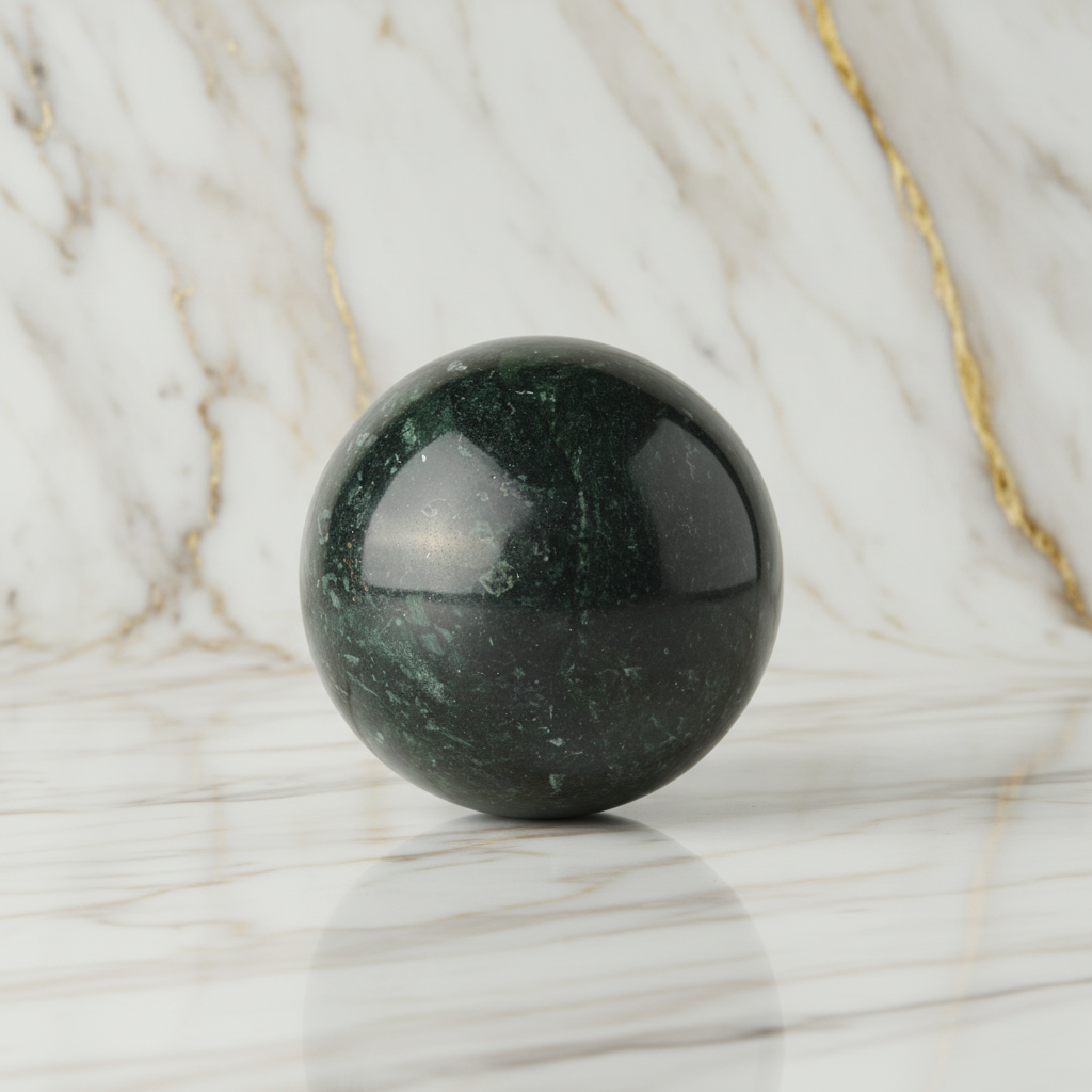 Serpentin Kugel Marmor 5