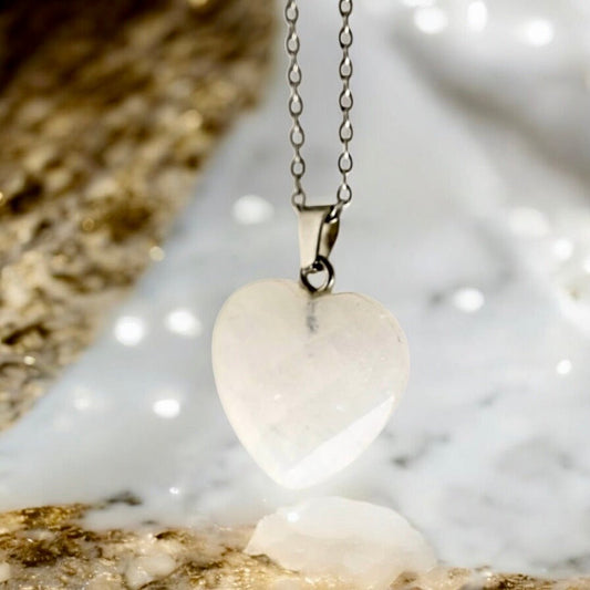 Silberne Halskette mit facettiertem - Anhänger; Bergkristall - CrystalScents