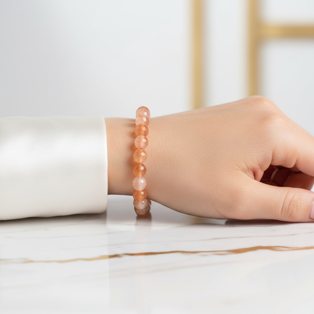 Sonnenstein-Armband am Handgelenk 1