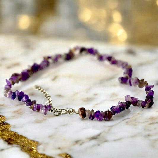 Splitter Halskette Amethyst - CrystalScents