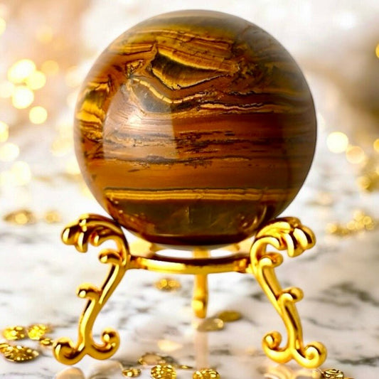 Tigerauge Kugel - CrystalScents