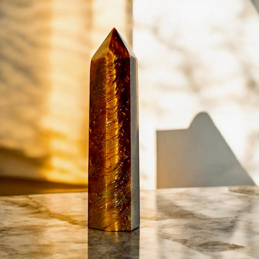 Tigerauge Obelisk - CrystalScents
