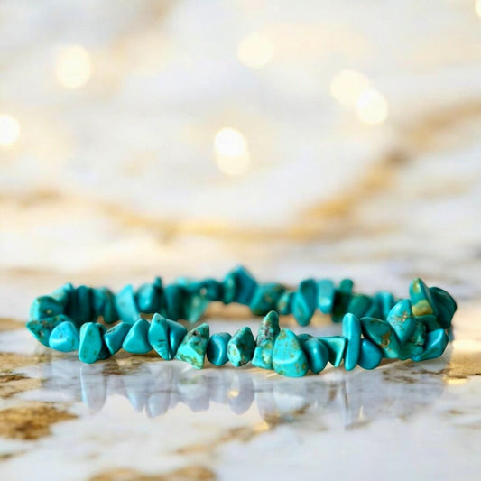 Türkis Splitterarmband - CrystalScents