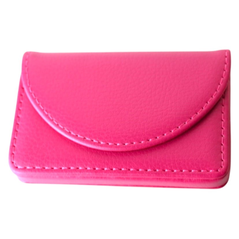 Visitenkartenetui Leder; Pink - CrystalScents