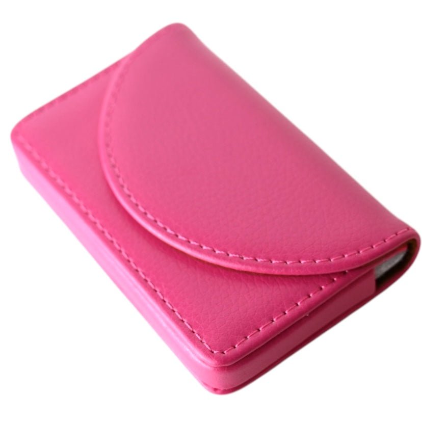 Visitenkartenetui Leder; Pink - CrystalScents
