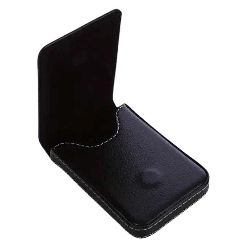 Visitenkartenetui Leder; Schwarz - CrystalScents
