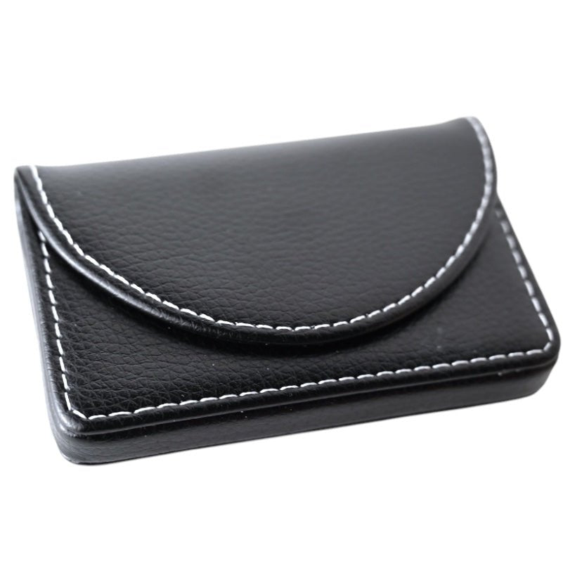 Visitenkartenetui Leder; Schwarz - CrystalScents