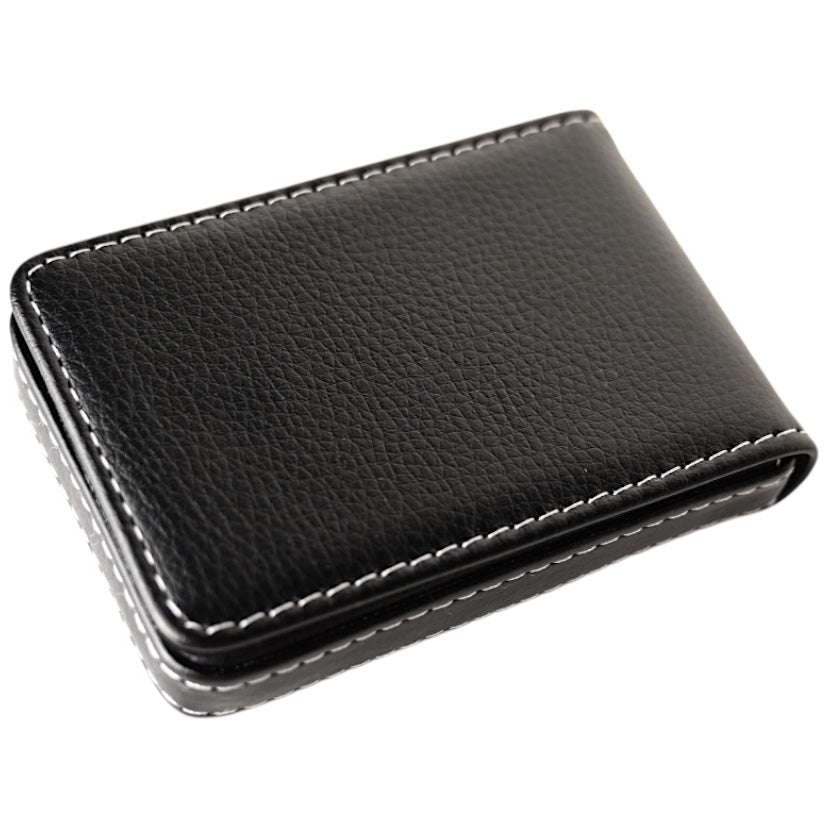 Visitenkartenetui Leder; Schwarz - CrystalScents