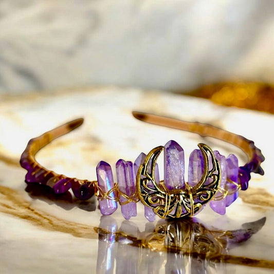 Wunderschöne Amethyst - Tiara - CrystalScents